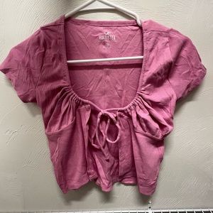 Pink Hollister Layering T-Shirt, size small, new with tags